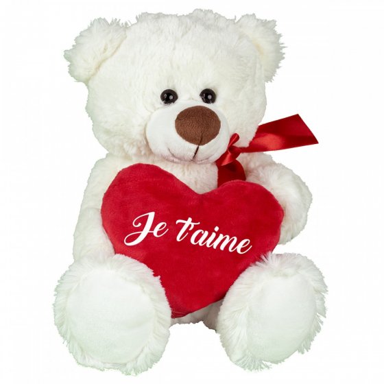 Ours écru coeur
