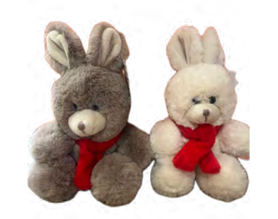 Peluche lapin écharpe
