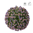 Boule de fleurs violet et rose