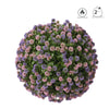 Boule de fleurs violet et rose
