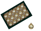 Boite de boules de noël doré mat