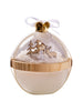 Bougie en boule de Noël BLANC