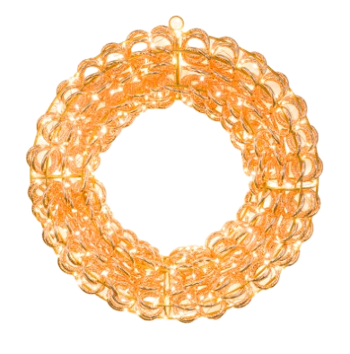 Couronne lumineux a led doré