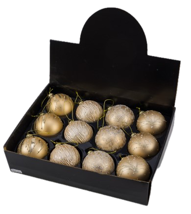 Boules En Verre Or