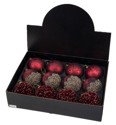 Boules En Verre vert avec motif