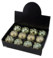 Boules En Verre vert avec motif