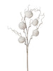 Branche de pompom blanc