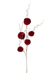Branche de pompom bordeaux