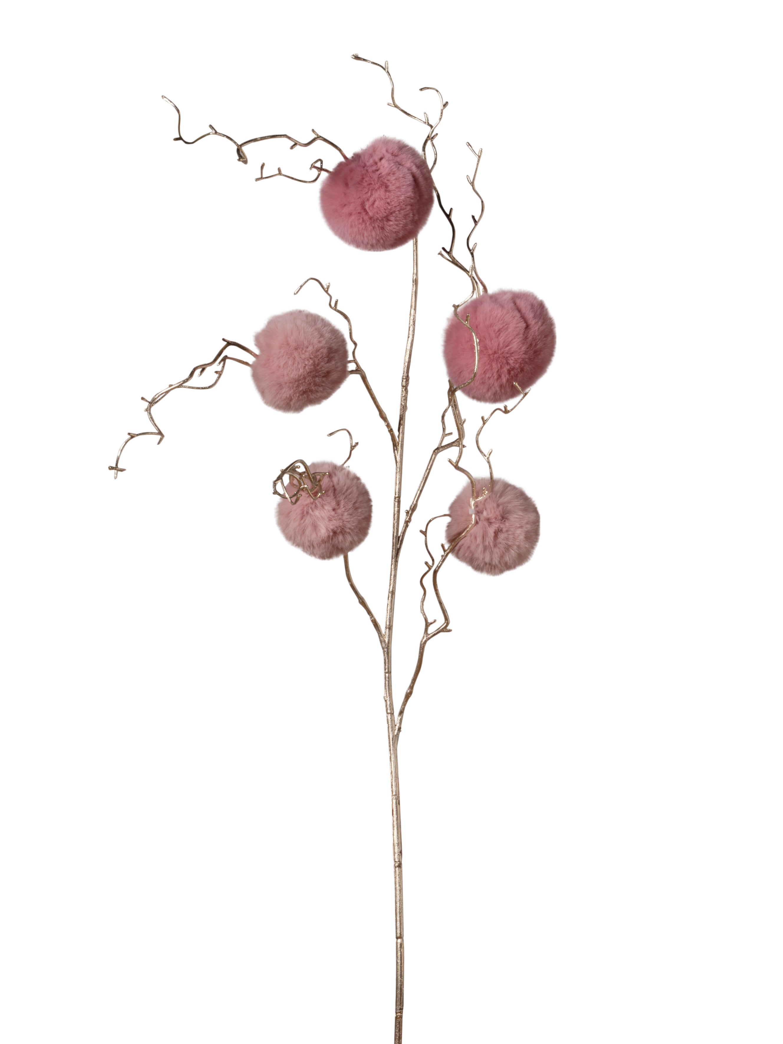Branche de pompom rose