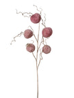 Branche de pompom rose