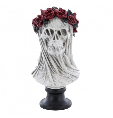 Buste tete de mort couronne