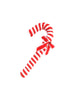 Candy cane fourrure avec noeud
