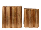 Colonne bois carré lot de 2