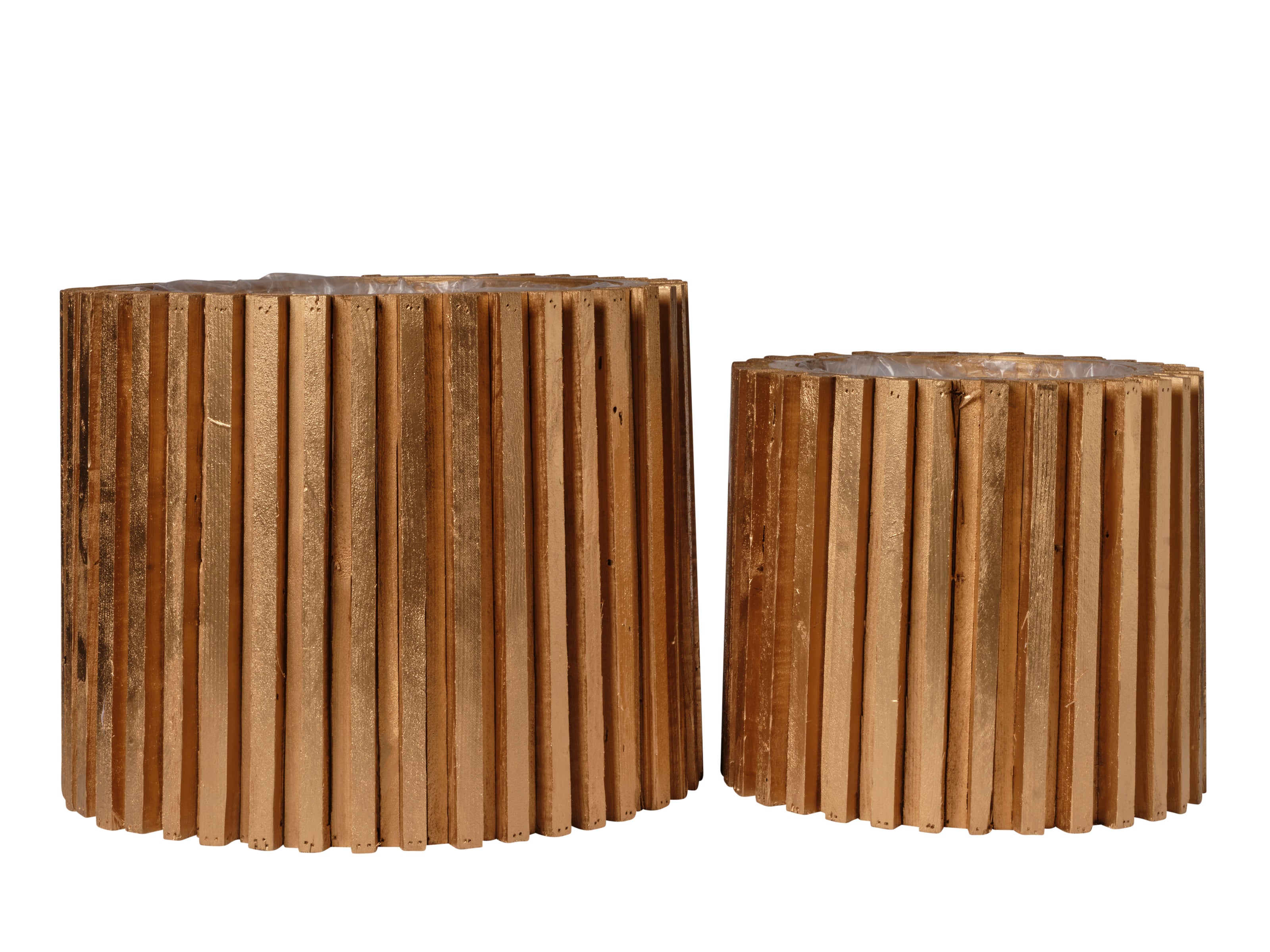 Colonne bois rond lot de 2