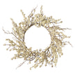 Couronne de baies blanc nacré