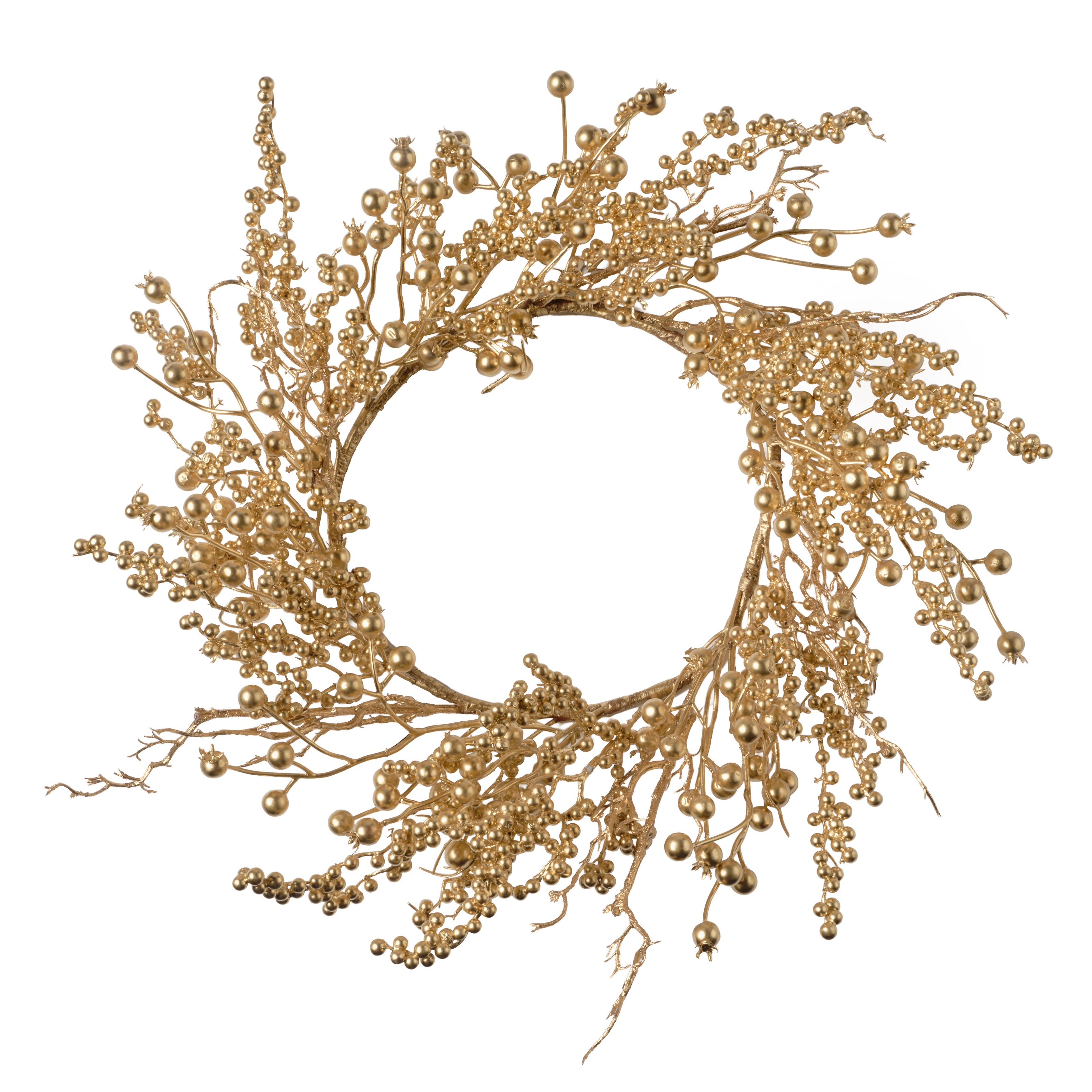 Couronne de baies doré