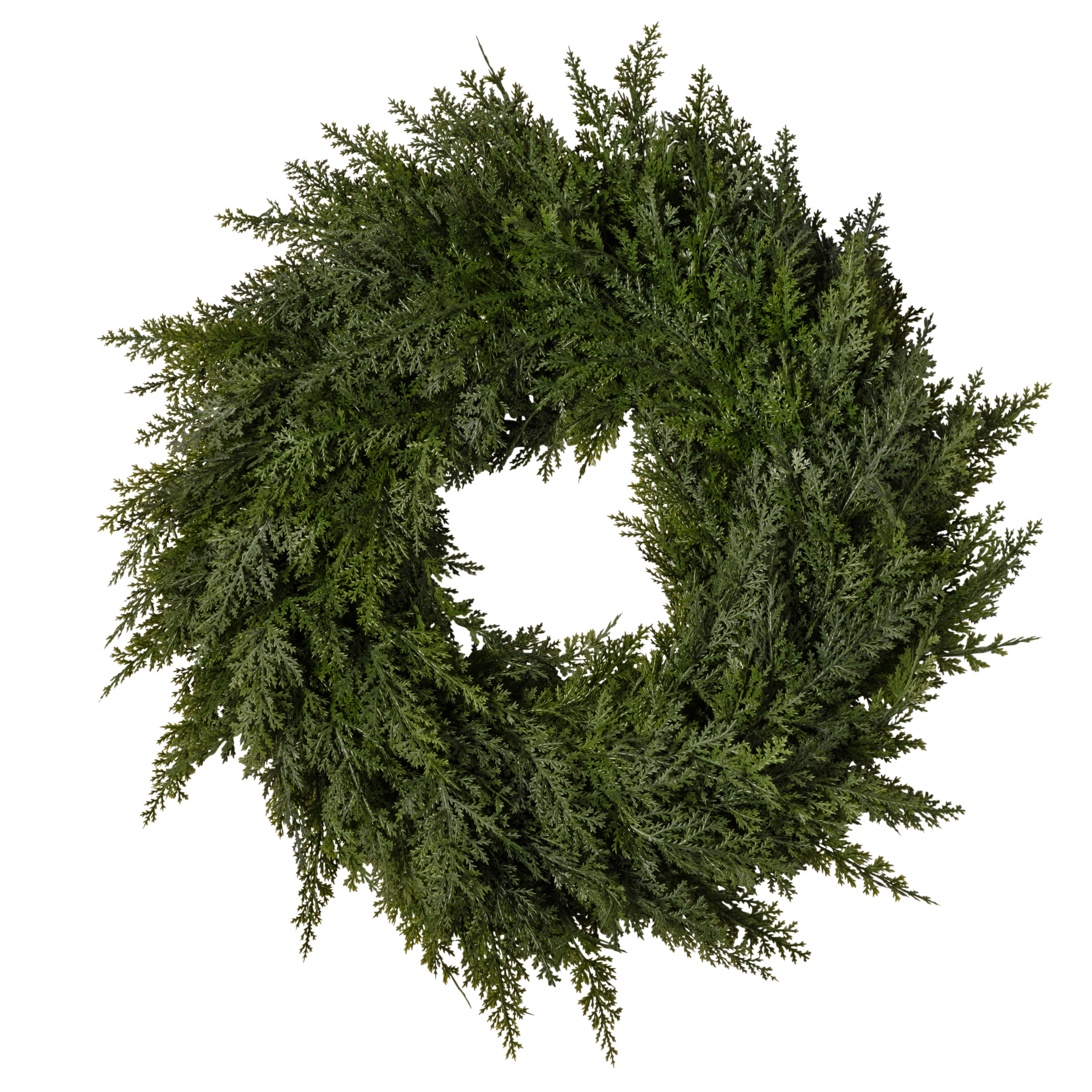 Couronne de cyprés vert