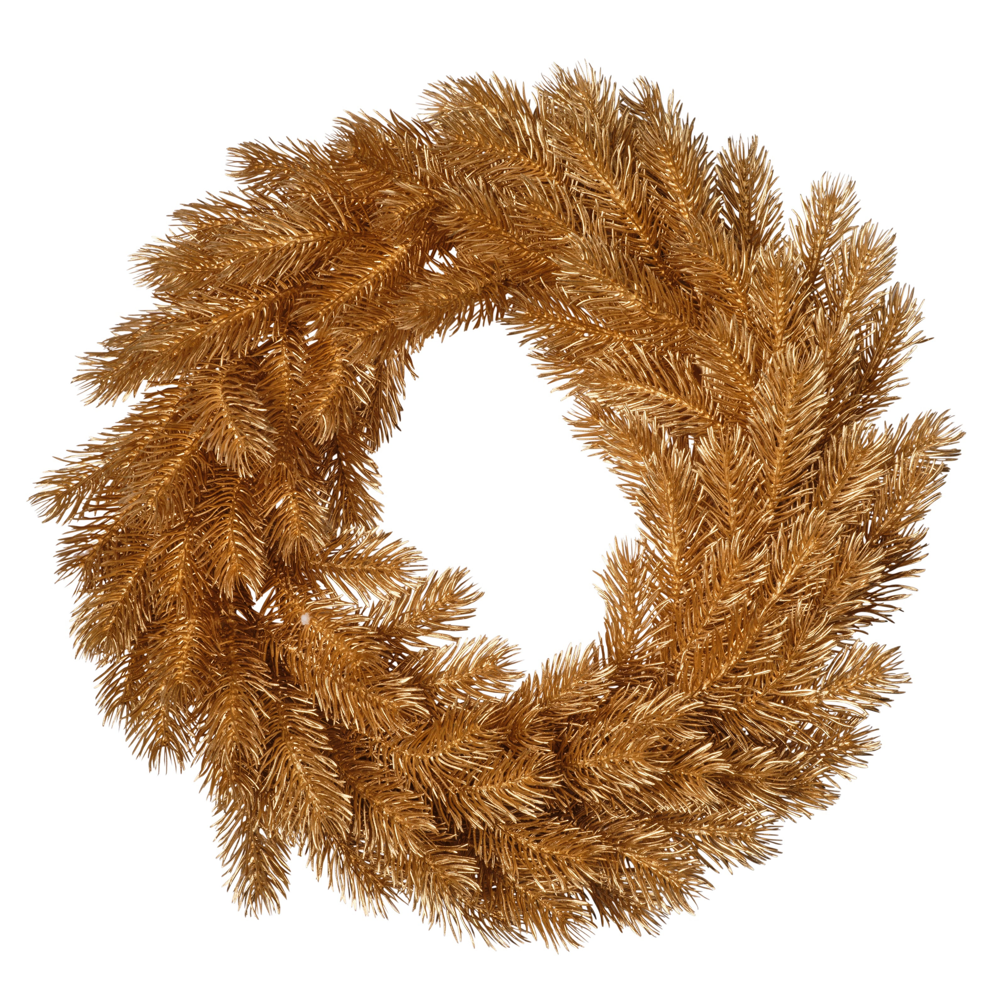 Couronne de pin doré