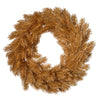 Couronne de pin doré