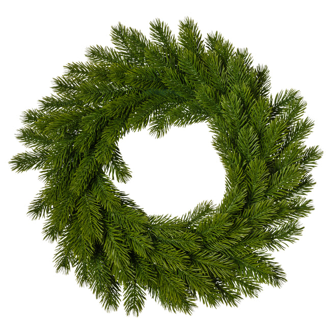 Couronne de pin vert