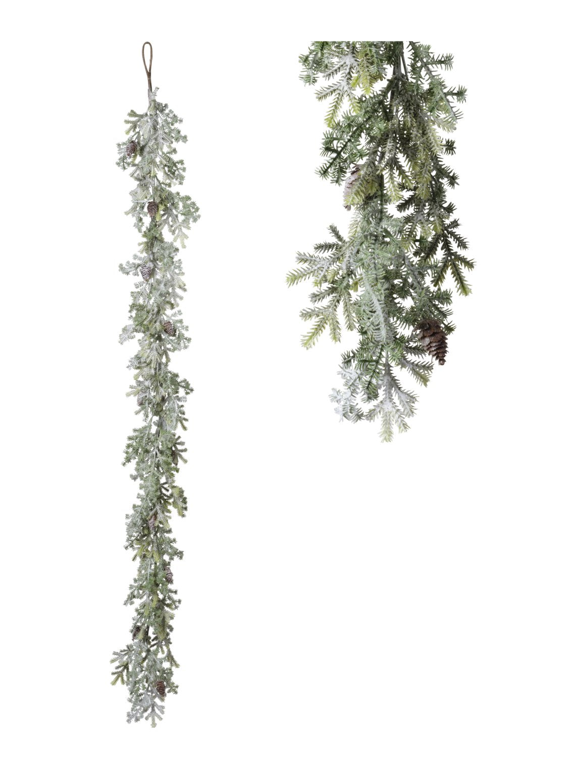 Guirlande de pin enneigé