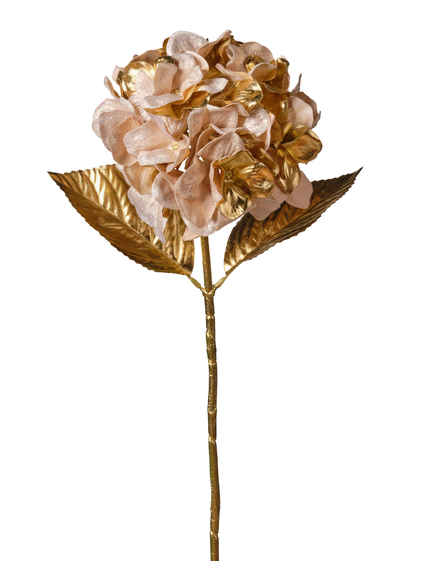 Hortensia métallique sur tige