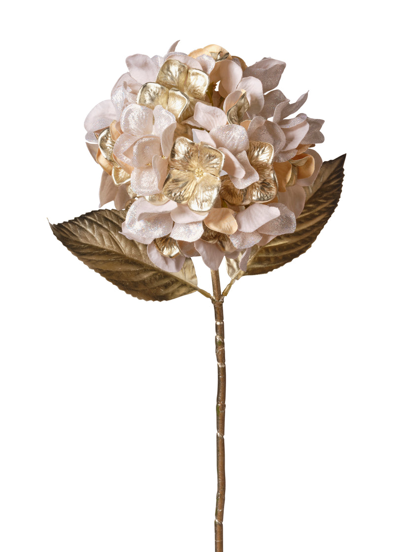 Hortensia métallique sur tige