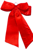 Nœud rouge en velours
