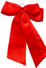 Nœud rouge en velours