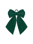 Nœud velours vert texturé