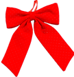 NOEUD A PAILLETTES ROUGE