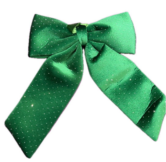 NOEUD A PAILLETTES VERT