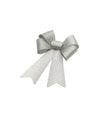 Noeud argent paillettes