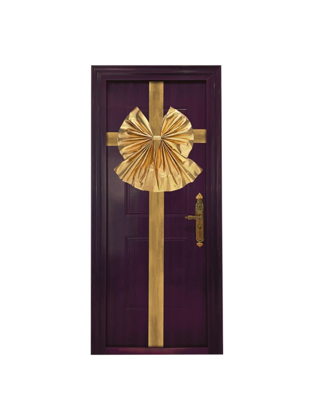 Noeud de porte or brillant