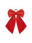 Noeud velours rouge testuré