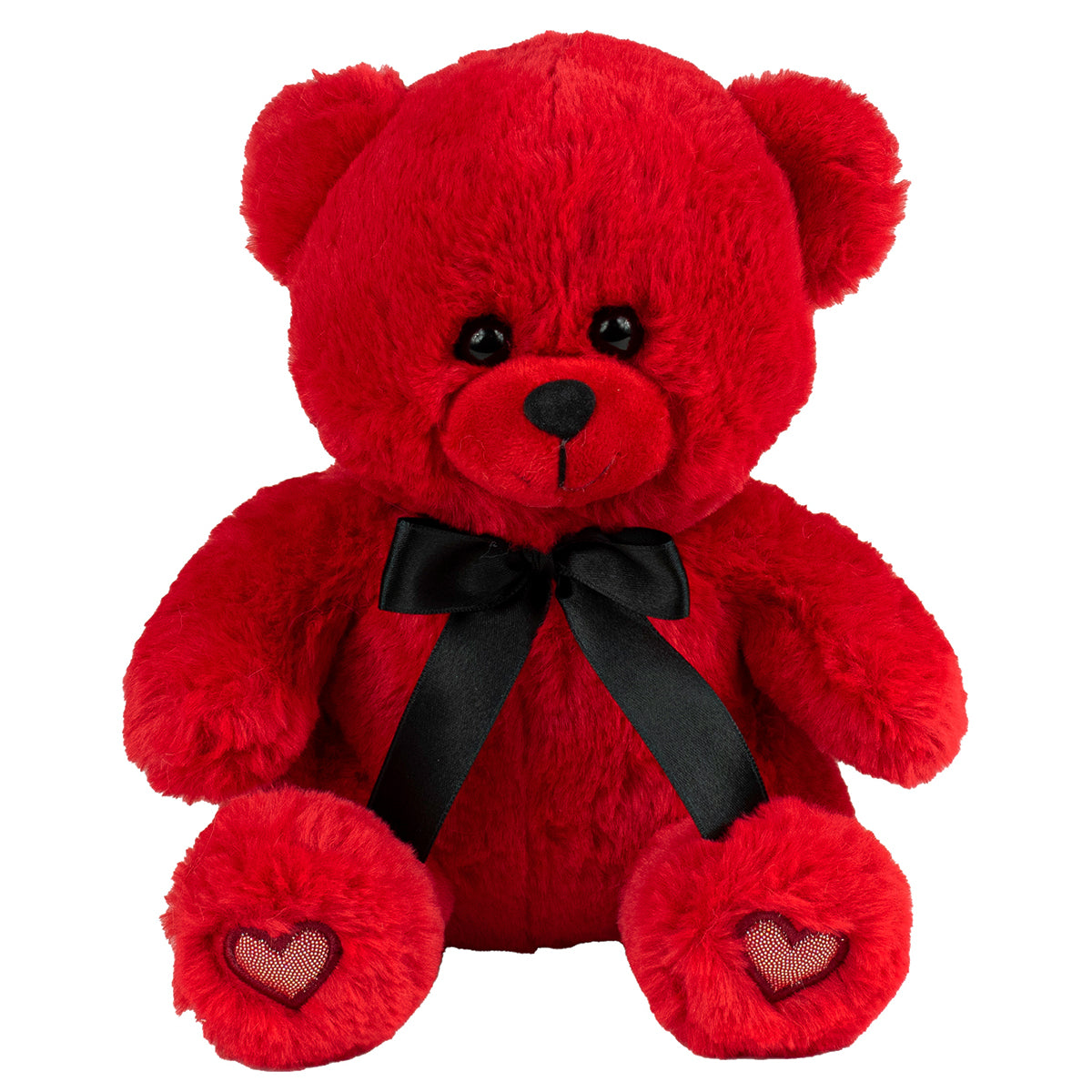 Ours rouge coeur brodé