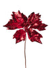Poinsettia métallique