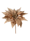 Poinsettia sur tige à paillettes
