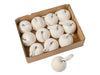 Pomme en velours Blanc 12 Piéces