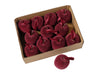 Pomme en velours Bordeaux 12 Piéces