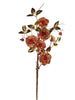 Rose métallique sur branche
