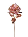 Rose métallique sur tige