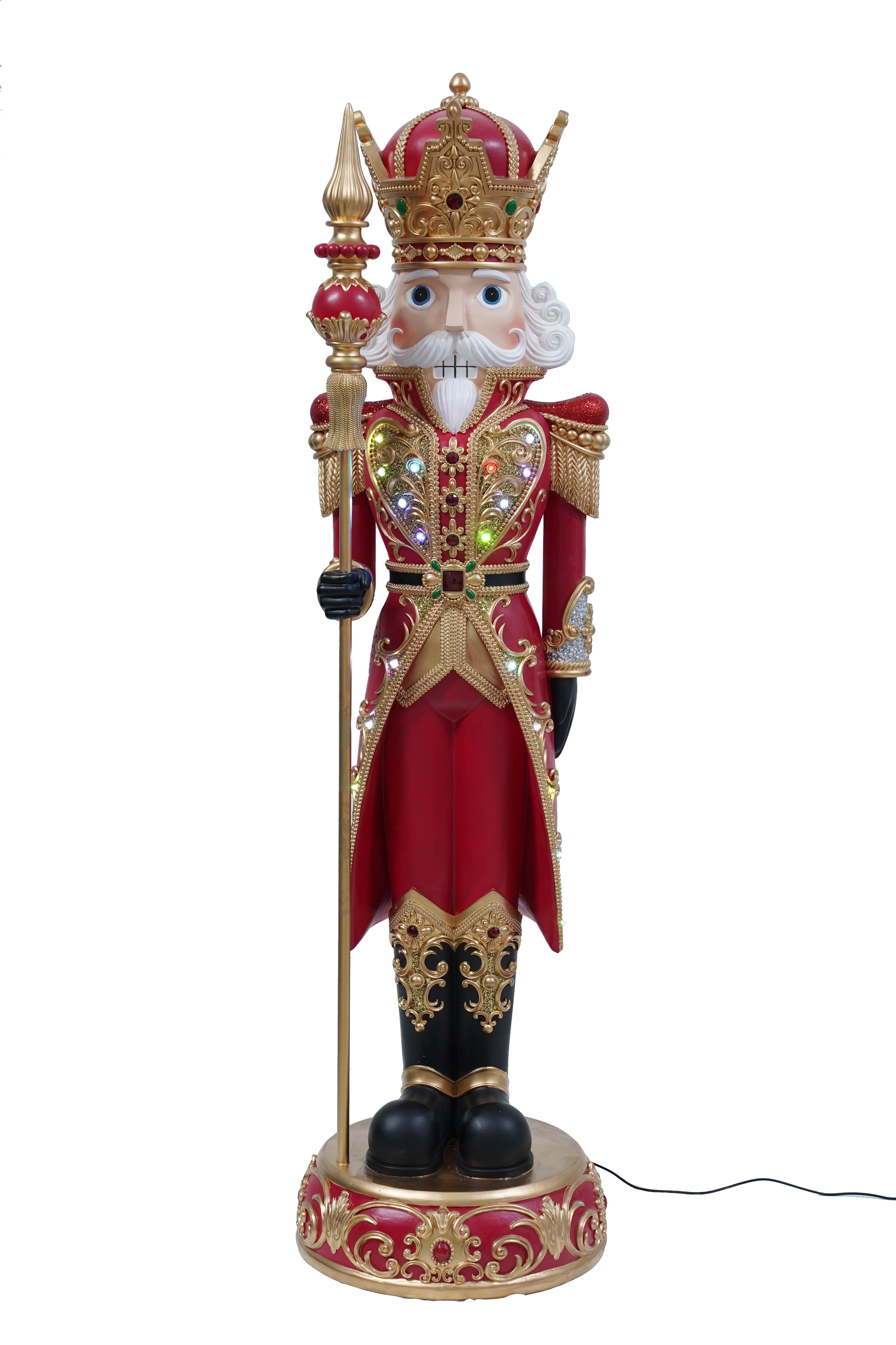 Soldat rouge et doré lumineux