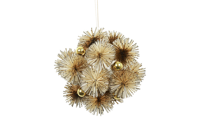 Sphére pom pom pola doré