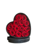 Boîte velours cœur 16 roses A017