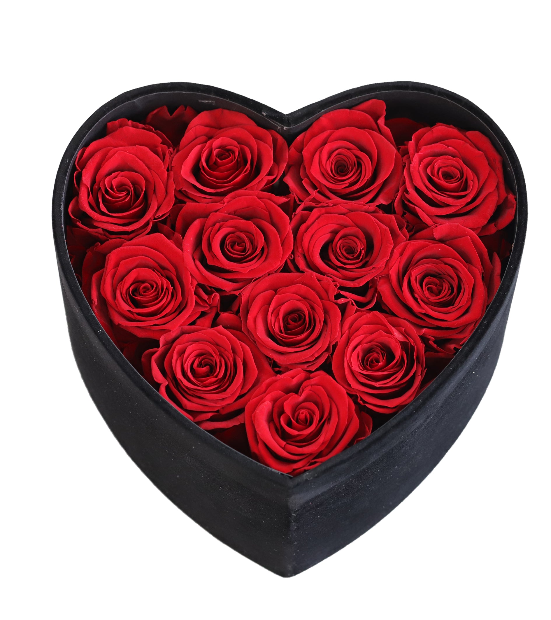 Coffret cœur 12 roses A053