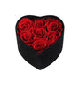Coffret cœur 7 roses A052