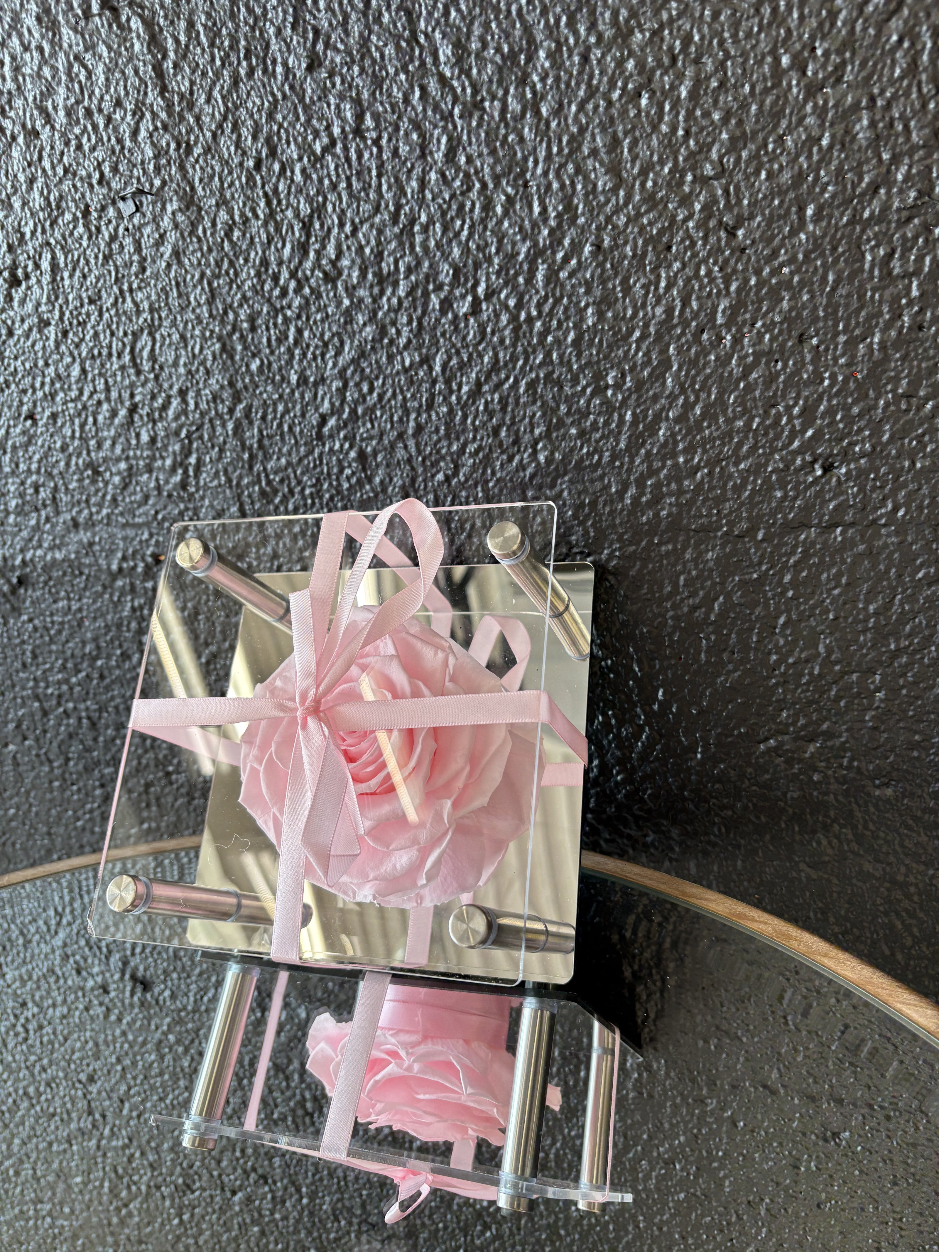 Mirroir avec rose P19743