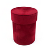 Boîte ronde velours rouge SC0131R