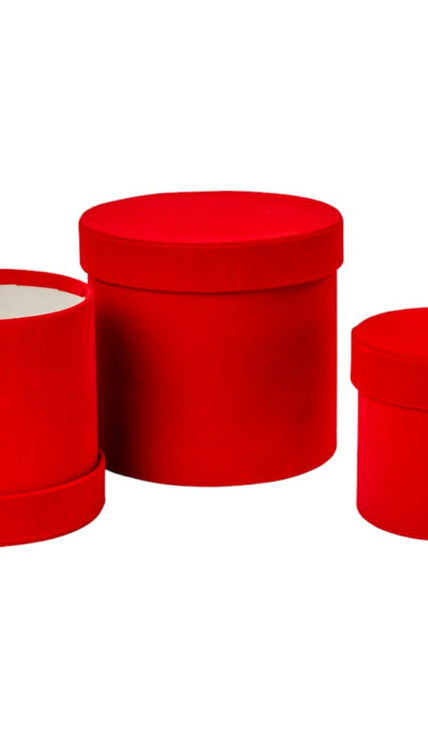 Boîte ronde velours SC0253